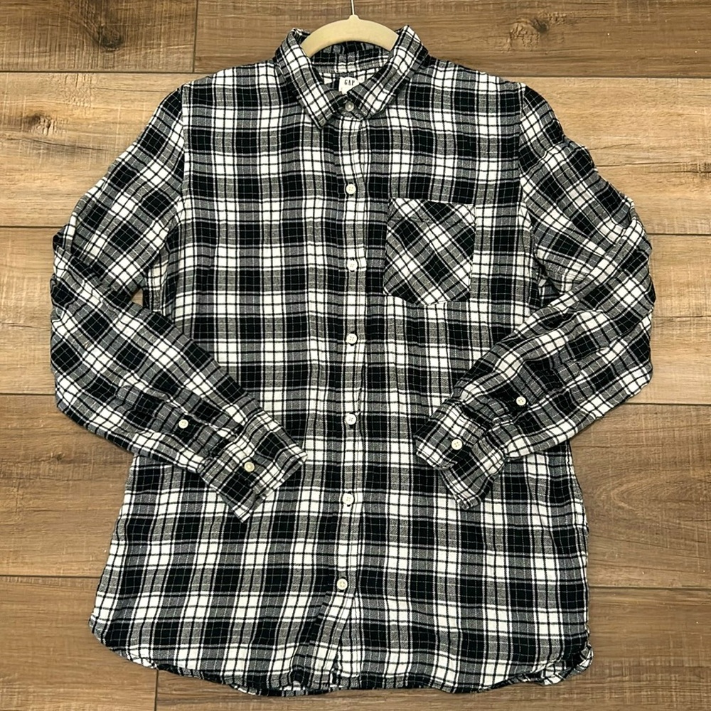 GAP Plaid Long-sleeve Buttondown - Picture 1 of 1